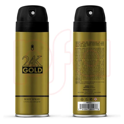 88247, Body Spray Aerosol 6.76Floz/200ml 24K GOLD, 191554882478