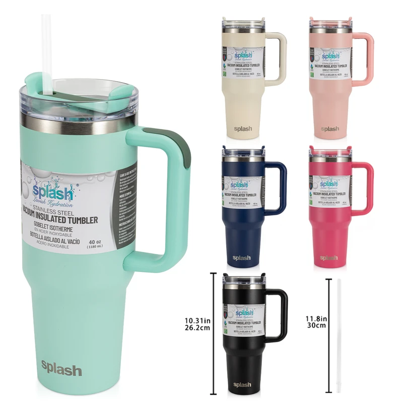 Splash Bottle Stainless Steel Travel Mug 40oz