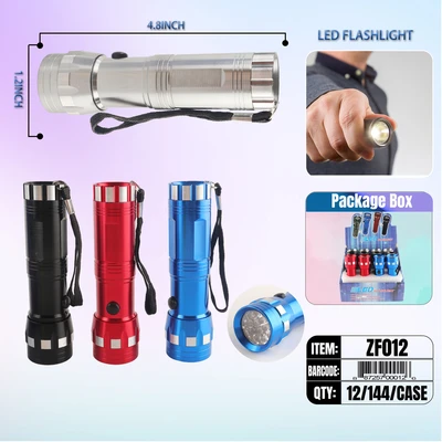 ZF012, LED Flashlight Assorted, 887257000126