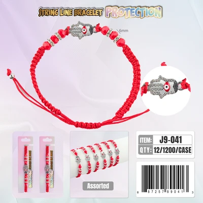 J9-041, String Line Protection Bracelet, 887257890413