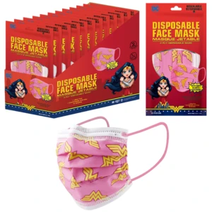 DCM10-WW, DC Children Mask 10PK Wonder Woman, 8888047874363