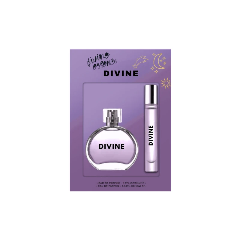 Women's 2pcs Vial Set DIVINE ESSENCE 50ml/1.7fl.oz+10ml/0.34fl.oz EDP