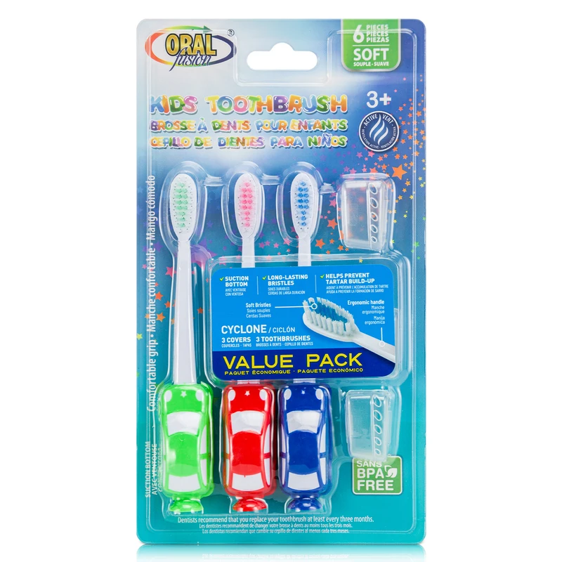 Oral Fusion kids toothbrush 6pk