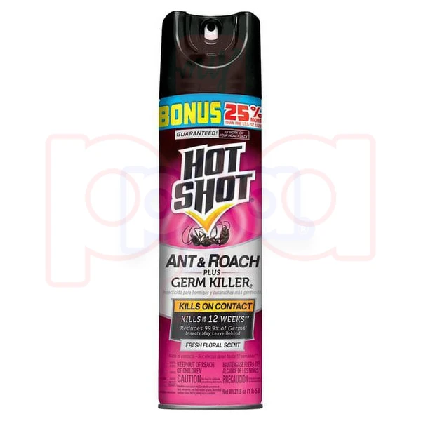 HS21FF, Hot Shot 21.8oz Ant & Roach Spray Fresh Floral, 071121367815