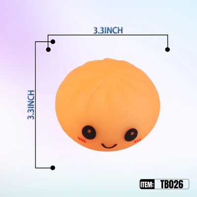 TB026, Ralex Squishy Dumplings Surprise Glow In Dark Soild & Rainbow 3.35", 887258010261