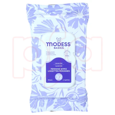 M69814, Modess Feminine Wipes 32CT Lavender, 844424008145