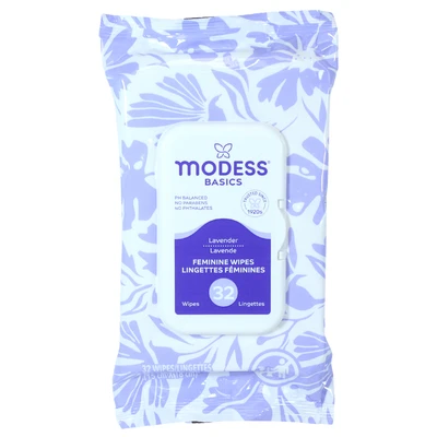 M69814, Modess Feminine Wipes 32CT Lavender, 844424008145