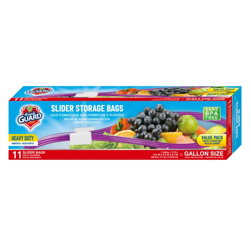 Fresh Guard Slider Storage Bag Gallon 11CT