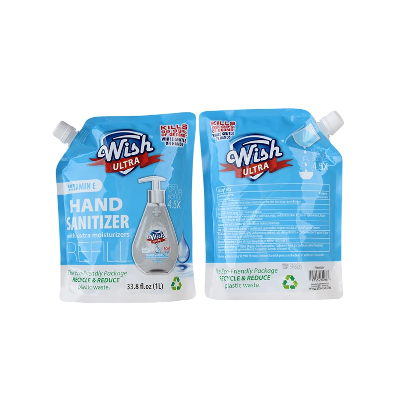 Wish Ultra Hand Sanitizer Refill 33.8oz Vitamin E Orig
