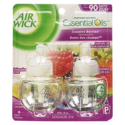 AWO2CTBR, Air Wick Oil 2Pack Country Berries, 062338775890