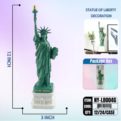 NY-LB004G, STATUE OF LIBERTY Green (12"), 887257900044