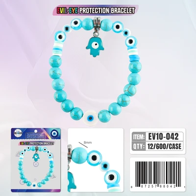 EV10-042, Evil Eye Bracelet Protection, 887257880018