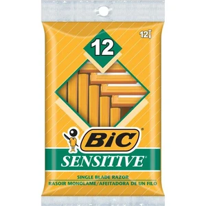 BR12S, Bic Razors 12PK Sensitive, 070330708419