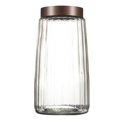 33201, Ideal Kitchen Glass Jar with Clear Lid 76.42 oz, 191554332010