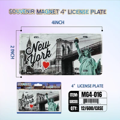 MG4-016, License Plate Magnet  4“x2", 887257940019
