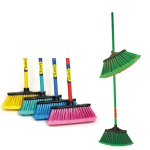 KK-002, Maxi Abanico Plastic Broom w/ Wood Stick, 681562000020