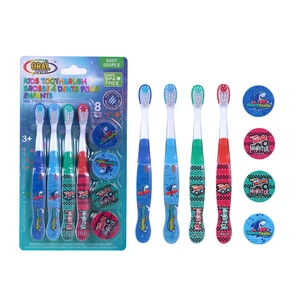 68068, Oral Fusion Kids Toothbrush & Cap 8PK Set - 3+, 191554680685