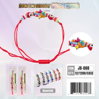 J8-008, String Line Protection Bracelet, 887257880087