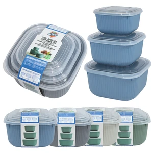 56138, Fresh Guard Stripe Food Storage Container Set 3pcs, 191554561380