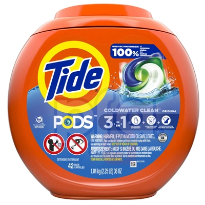 TDPD42R, Tide Laundry Pods 42Count Original, 037000009955