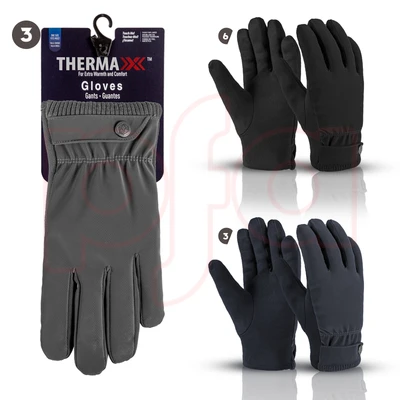 11269, Thermaxxx Men's Gloves w/Fur Lining, 191554112698