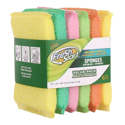 32212, Fresh Start Sponge 6PK Heavy Duty, 191554322127