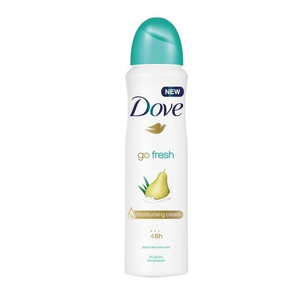DBS150PA, Dove Body Spray 150ML Pear & Aloe Vera, 8710908559235