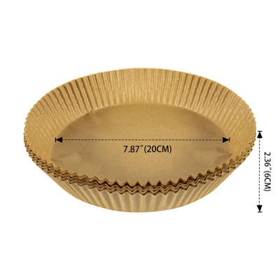 38228, Ideal Kitchen Air Fryer Paper Liner Round 7.8 inch, 191554382282