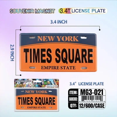MG3-021, License Plate Magnet  3.35“x1.65", 887257980213