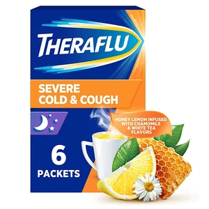 TF6P-SCC, TheraFlu 6 Packet Severe Cold & Cough Honey Lemon White Tea