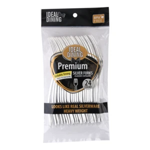 36004, Ideal Dining HD 24CT Silver Fork, 191554360044