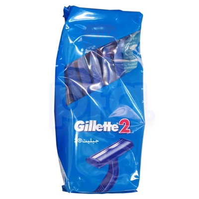 G2-10, Gillette 2 Blade 10-Pack Disposable Razor, 7702018874293