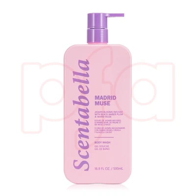 60690, Scentabella Body Wash 16.9oz/500mL  Madrid Muse, 191554606906