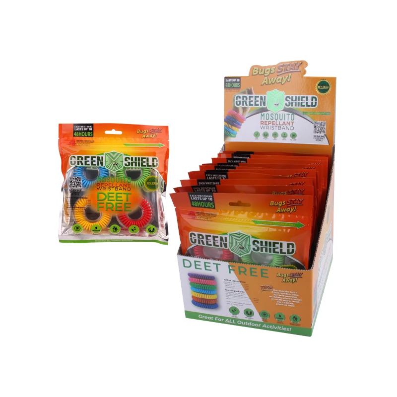 Green Shield Mosquito Wristband 4PK