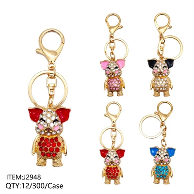 J2948, KEY CHAIN CRYSTAL PIG, 887257829482