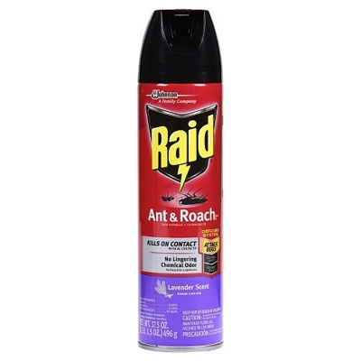 R17LA, Raid Ant & Roach Spray 17.5oz Lavender, 046500739637