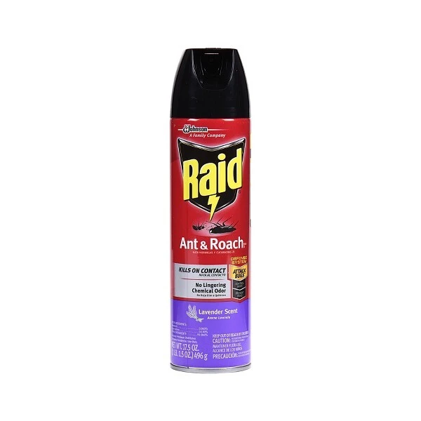R17LA, Raid Ant & Roach Spray 17.5oz Lavender, 046500739637