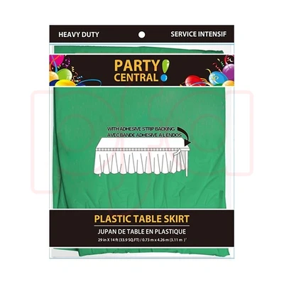 50014, Table Skirt Rectangular Green, 191554500143