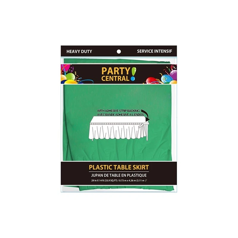 Table Skirt Rectangular Green