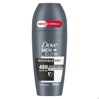DDR50MID, Dove Deodorant Roll On MEN+CARE 48/50ml (8x6pk) - INVISIBLE DRY, 93569378