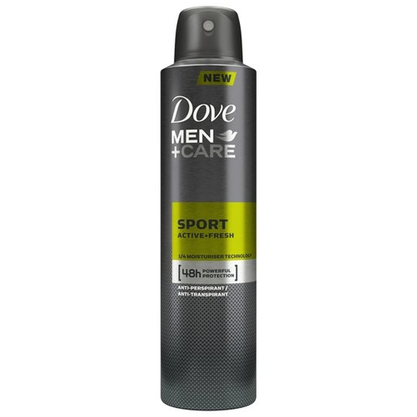 DBS250MSAF, Dove Body Spray 250ml Men's + Sport Active Fresh, 8717163627099