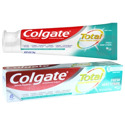 CTP48TFMS, Colgate Toothpaste 4.8oz Total Fresh Mint Stripe Gel USA, 035000463838