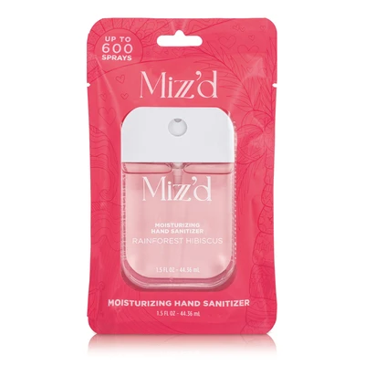 60901, Wish Liquid Hand Sanitizer Spray 1.5oz With Bag Rainforest Hibiscus, 191554609013