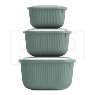 56138, Fresh Guard Food Storage Container Set 3pcs, 191554561380