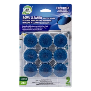 60115, Air Fusion Toilet Bowl Cleaner 9pk Linen, 191554601154