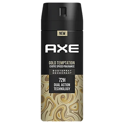 ABS150GT-12, Axe Body Spray 150ml Gold Temptation, 8901030907876