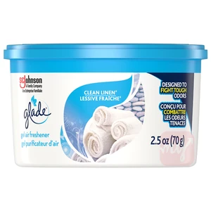 GLG25CL, Glade Gel 2.5oz Clean Linen Air Freshener, 062300719129