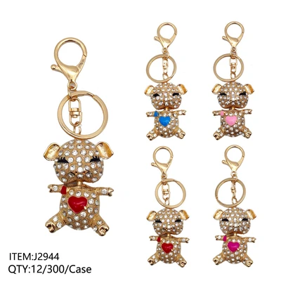 J2944, KEY CHAIN CRYSTAL PIG, 887257829444