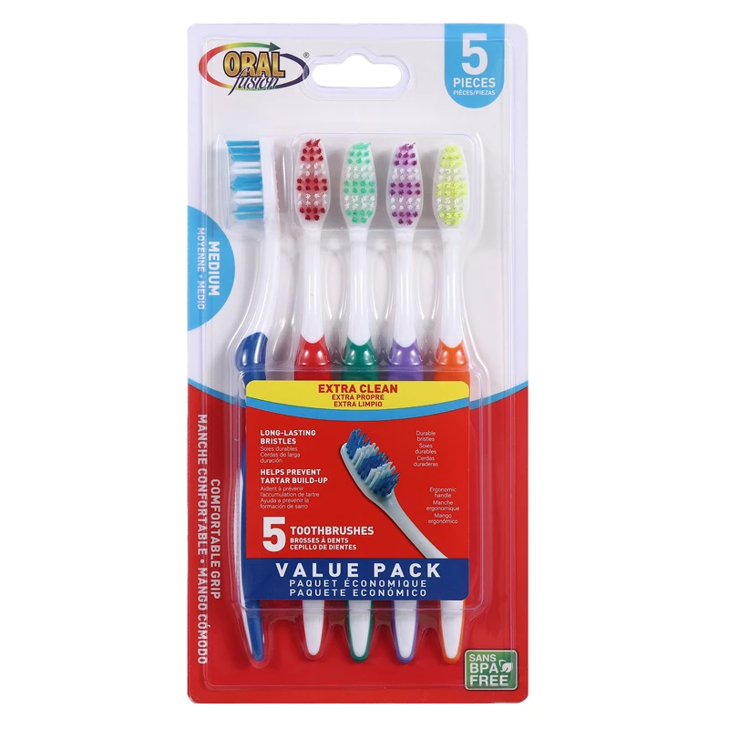 Oral Fusion Toothbrush 5PK Medium