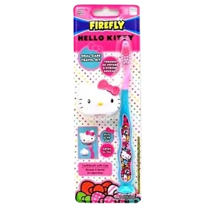 DF81024, Firefly Toothbrush Hello Kitty Travel Kit with Cap, 672935810247